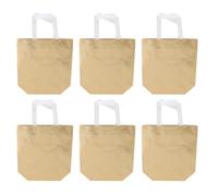 Generic Reusable Glossy Gift Bags, Eye-Catching Metallic Design Tote Bags for Special Occasions, 10Pcs Non Woven Fabrics, 12.6x3.9x10.8in (Gold)