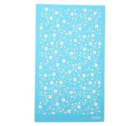 Generic Reusable with Clay Silk Screen Stencil for Flower Pattern Fine Polyester Mesh Botanical Design and Earrings, for Home Decor, Wood, and Family Gatherings