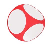 Generic Reusable Write On Cubes Dice for Math Lessons and Spelling Games At Kindergarten, 10cm (Red)