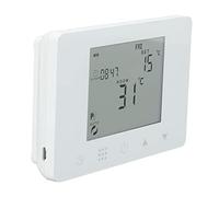 Generic RF Wireless Temperature Controller with Power Off Memory, Programmable Thermostat with Backlit Display for Office Buildings