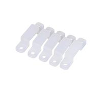 Generic RGB LED Strip Light Holder Clips, Durable and Practical Silicone Clamp/Holder for 3528 5050 1210 LED Strip Lights 100 Pcs for Fixing, Easy to Install, Applicable for Home/Office Decor (8mm)