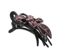 Generic Rhinestone Clip Hair Barrettes for Women Small Hair Barrettes Women Hair Clip Accessories for Women Retro Hair Forks Hair Clips for Women Vintage Style Hairpin Plastic Black
