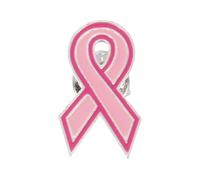 Generic Ribbon Brooch for Breast Cancers Awareness Fashionable Clothes Lapel Pin Elegant Alloy Accessory for Sweater Collar