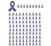 Generic Ribbon Pin Pink Breast Cancer Prevention Micro Badge Brooch Surviving Awareness Hope For Support Groups And Fundraising Gift Women for Mom Family Ladies Teens (100Pc Purple-c,6X4CM)