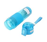Generic Rich Hydrogen Water Bottle, Silicone Sleeve Hydrogen Generator Water Cup Proof Secure Lid Lock Weakly for Exercise (Sky Blue)