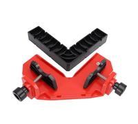 Generic Right Angle Clamp 90 Degree Corner Clamp Adjustable 24-75mm for Wood Metal Glass with Removable Positioning Block Double Fixation