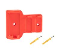 Generic Road Bike Electronic Groupset Battery Organizer for SRAM ETap | Nylon Wall Mount Charger Dock Dual Slot Slide-In Red Black Self-Adhesive
