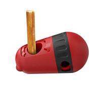 Generic Robust Chew Holder for Dogs, Indestructible Dog Toy, Slow Feeder, Dog Food, Feeding Toy for IQ Training, Stick Holder, Dog Toy for Aggressive Chewers, (Red, 15.5 x 8.8 x 8.8 cm)