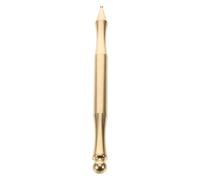 Generic Robust Copper Acupressure Pen Trigger Point Massage Tool Dual Tip Manual Facial and Body Reflexology Stick for Muscle Tension and Eye Skin Care