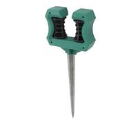 Generic Robust Garden Hose Guide Spike Roller Reel for Flower Bed Protection 10" Lawn Organizer Stake with Metal Tip