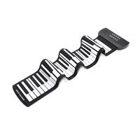 Generic Roll Up Keyboard Piano, Foldable Piano with Built in Speakers 61 Keys Electronic Thicken Portable Foldable USB Rechargessable Keyboard Portable for Beginners