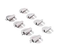 Generic Rolled Hem Presser Foot Set 8 Pcs Easy Installation Stainless Steel Seam Foot for Sewing Machine, 3-10mm Sizes, for Personal and Commercial Use
