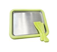 Generic Rolled Ice Cream Maker Stainless Steel Freeze Plate Easy Operation for DIY Enthusiasts for Family Fun