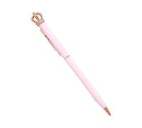 Generic Roller Ball Pen, Metal Point Pens, Crystal Shiny Metal Crown Ballpoint Pen (Pink)