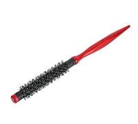 Generic Roller Comb Stylish Wooden Handle Comfortable Nylon Bristles Hair Styling Brush Comb for Promoting Hair and Scalp 9 Inch Red (12)