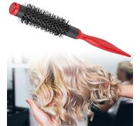 Generic Roller Comb Stylish Wooden Handle Comfortable Nylon Bristles Hair Styling Brush Comb for Promoting Hair and Scalp 9 Inch Red (18)