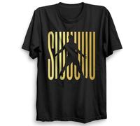 Generic Ronaldo SIUUU T Shirt Kids & Adult T Shirt CR#7 Jumper Ronaldo #7 Goat Unisex Top (UK, Alpha, L, Regular, Regular, Black)
