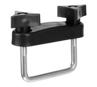 Generic Roof Rack Clamps Bracket Car Roof U-Bolt Clamps Rack Mounting Clips Black Metal Plastic Compact Design Easy to Install for Transportation