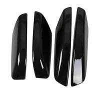 Generic Roof Rack Rail End Cover Compatible with Toyota 4Runner N210 2003-2009 4PCS Black Silver ABS Replacement Caps Front Rear Left Right Protection Set(Black)