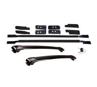 Generic Roof Rack System Compatible with Toyota Land Cruiser LC300 2022-2025 4PCs Black Aluminum Side Rails and Crossbars with 150kg Capacity Complete Roof Rack Set with Easy Installation