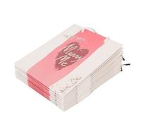 Generic Rose Gold Gift Bags 12Pcs with Marry Me Design for Party and Wedding, Reusable Soft Handle Paper Bags, 28x23cm