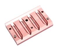 Generic Rose Gold Lipstick Mold Dual Uses Lip Balm Maker Tool for DIY Makeup Lovers Aluminum Alloy (4 Section)