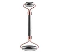 Generic Rose Gold V-Shaped Facial Roller Natural Stone Face Roller Massager for Slimming and Reducing Fine Lines Dark Circles Skin Care Tool