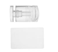 Generic Rotatable Clear Nail Stamper Adjustable Jelly Silicone French Tip Stamping Tool for Nail Art Multifunctional Handheld French Manicure Kit for Beginners and Salon Use