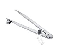 Generic Rotating Leather Compass Heavy Duty Carbon Steel Leather Divider for Leathercraft and Mechanical Marking 200mm Silver