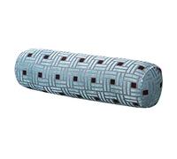 Generic Round Cervical Pillow Neck Support Back Support Multifunctional Pillow Pearl Machine Washable Function Suitable for The Elderly, Blue