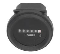 Generic Round High Accuracy Quartz Mechanical Hour Meter for Engine Generator 6-80VAC DC Boat Hour Meter Easy To Install for Construction Machinery
