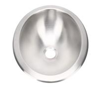 Generic Round Stainless Steel RV Sink Compact Single Bowl Small Kitchen Sink for Boats Yachts 13.23x10.63x4.72 in