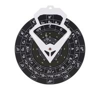 Generic Round Tune Tool for Music, Diameter 30cm, Wheel of Fifths for Bass, Pianos, black