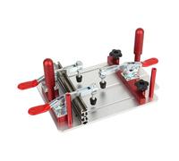 Generic Router Coping Sled with Acrylic Dust Board for Safe Woodworking Cutting Applications