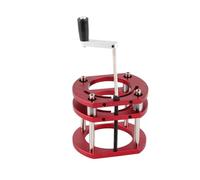 Generic Router Lift Base, 4 Jaw Clamping Aluminum Alloy Router Table Lift Tool with Stainless Steel Support Rod for Precise Woodworking Height Adjustment up to 51mm