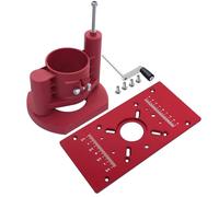 Generic Router Lift, Router Lifts for Woodworking Table Insert Plate with Stainless Steel Bearings for Woodworking Trimming Tools for 63.8 to 65.5mm Diameter (Red)