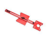 Generic Router Milling Bracket Detachable 4 in 1 Tool Aluminum Alloy Milling Groove Jig for Circle Cutting Fine Woodworking Board (1 Installation Head, 2 Screws) for Craftsmen