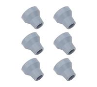 Generic Rubber Cane Tips Durable Heavy Duty Crutch Tips Non Slip for Stability on Glossy Surfaces for Four Legged Canes 6pcs
