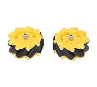 Generic Rubber-Coated Mecanum Wheel Omni Directional Smart Robot Car Accessories 80mm Diameter (1 Pair)