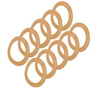 Generic Rubber Piston Ring Insulated Pump Accessories for Oil-Free Silent Air Compressor, High Temperature Resistant Piston Rings for Long Service Life, 10PCs Rubber Pump Ring for Replacement Needs