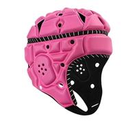 Generic Rugby Helmet Breathable Football Rugby Headguard Sports Headgear Anti-Collision Scrum Cap Hat for Match Goalkeeper Baseball (Adult,Pink)