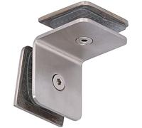 Generic Rugged Glass Holder Clamp Compact Right-Angle Clip for 8-12mm Thick Glass Doors Home Supplies