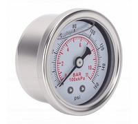 Generic Rugged Housing Dual Scale Pressure Gauge 0-160 PSI Bar 1/8in NPT for Air Suspension Systems