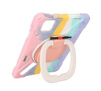 Generic Rugged Tablet Case with Drop Protection for Mi Pad 6 6 Pro with Handle and Shoulder Strap Multifunctional Cover (Dazzling Pink)