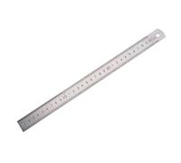 Generic Ruler with Hanging Hole and Conversion Table Silver Stainless Steel Measuring Long Ruler Double-sided for Carpentry, Metal, Teaching and Graphic Design