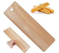Generic Rustic Wooden Bread Flipping Board, 33x10x0.5cm/12.99x3.94x0.2in, Beveled Edges, Easy to Use, Durable, Convenient to Store