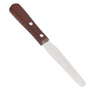 Generic Rustless Waxing Knife with Comfortable Wood Handle, Metal Wax Spatula for Efficient Hair Removal, Suitable for Hot Wax 7.36", Stainless Steel