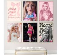 Generic Sabrina Carpenter Themed Wall Art Prints Set - Wall Art Home Decor Gifts ALL 6 PRINTS INCLUDED! Sabrina Carpenter Signature (A3)