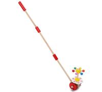 Generic Safe Baby Walker for Learning to Walk, Colorful Wooden Push Walker for Kids Over 3 Years, 13.5x10cm Size with Bell Feature
