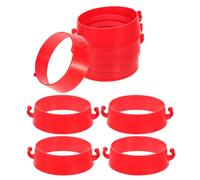 Generic Safety Cone Connectors Kit 10Pcs Weatherproof Sturdy Rings for Parking Barriers Construction Sites Road Safety Chain Attachment